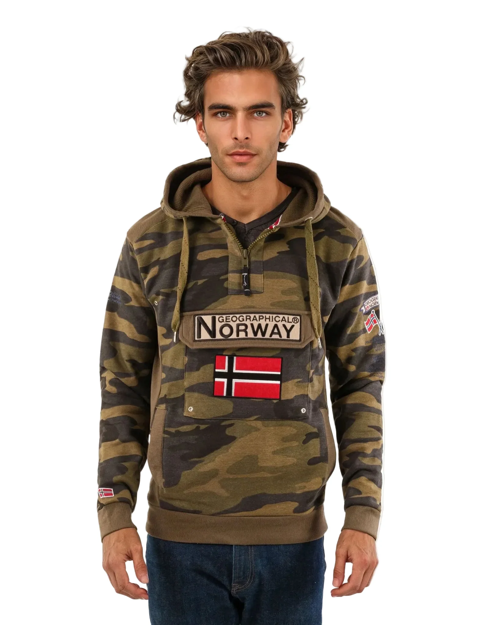 Geographical Norway GYMCLASS CAMO Homme - Sweatshirt - Image 4