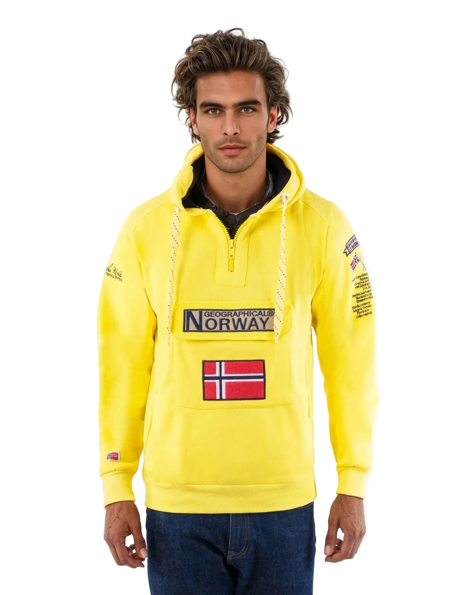 Geographical Norway GYMCLASS FLUO Homme - Sweatshirt - Image 3