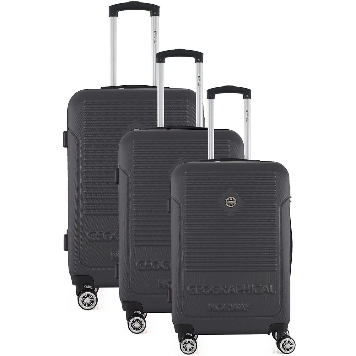 Geographical Norway SANDIEGO – Lot de 3 valises rigides (20/24/28") - Image 3