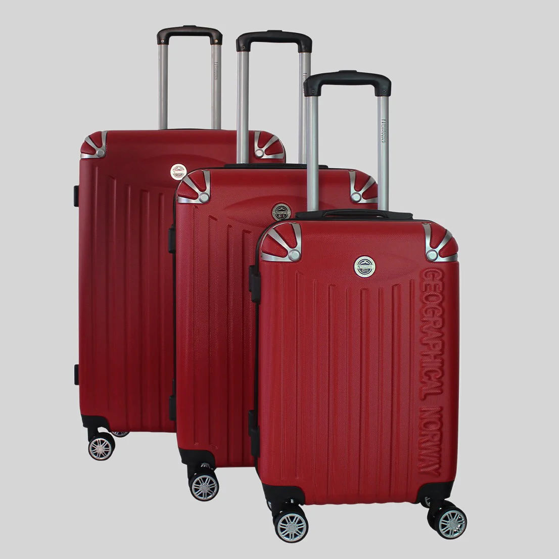 Geographical Norway SOFTLESS – Lot de 3 valises rigides (20/24/28") - Image 54